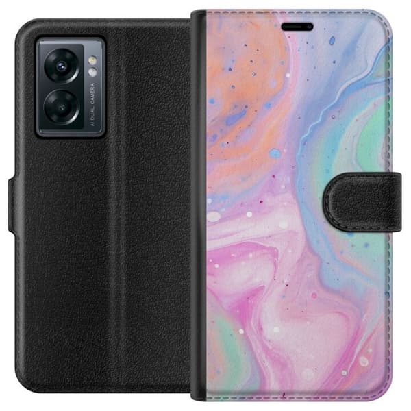 OnePlus Nord N300 Tegnebogsetui Pastelmarmor
