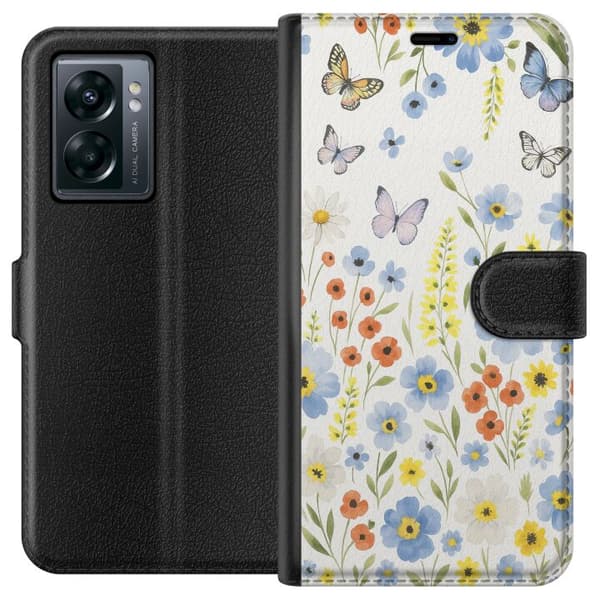 OnePlus Nord N300 Tegnebogsetui Sommerblomster