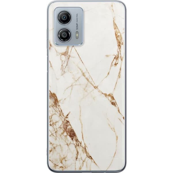 Motorola Moto G53 Genomskinligt Skal Vit marmor