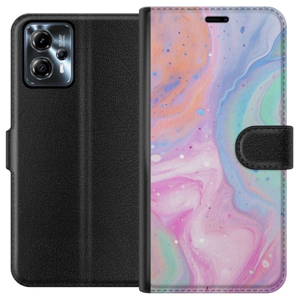 Motorola Moto G13 Lommeboketui Pastellmarmor