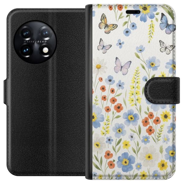 OnePlus 11R Tegnebogsetui Sommerblomster