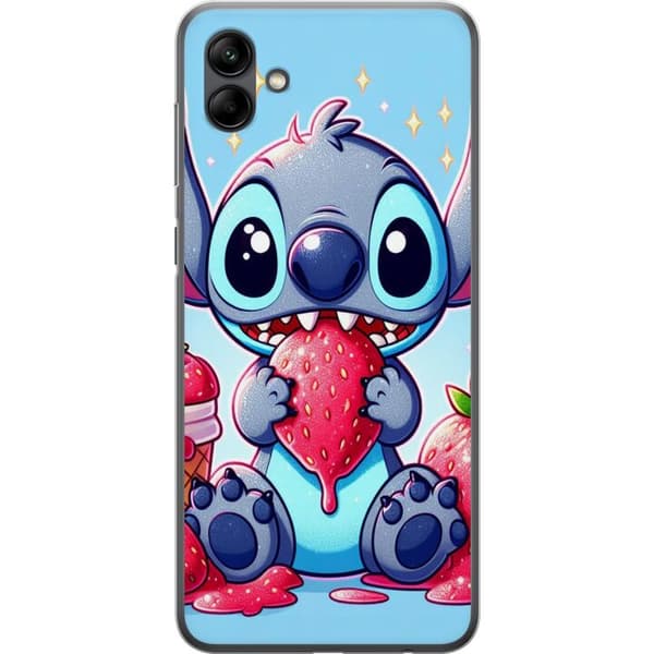 Samsung Galaxy A05 Läpinäkyvä kuori Strawberry Stitch