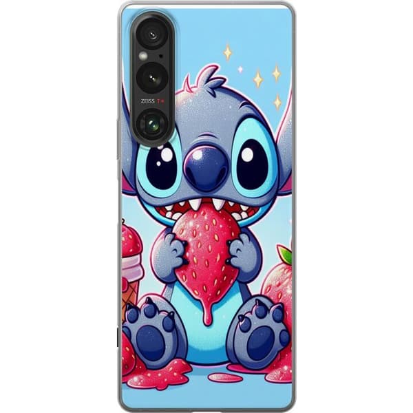 Sony Xperia 1 VI Gjennomsiktig deksel Strawberry Stitch