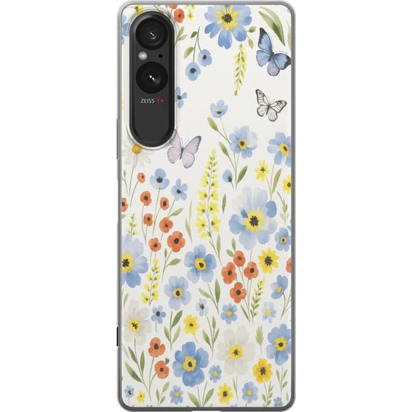 Sony Xperia 10 VI Läpinäkyvä kuori Kesäkukat