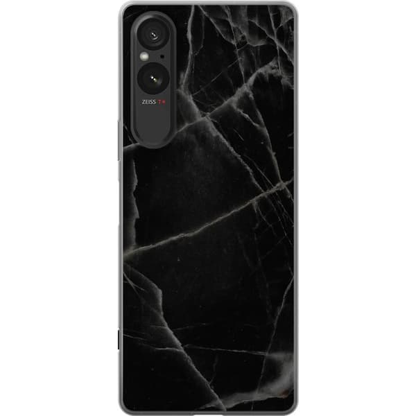 Sony Xperia 10 VI Gjennomsiktig deksel Svart marmor