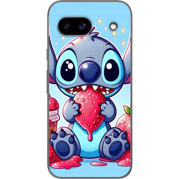 Google Pixel 8a Läpinäkyvä kuori Strawberry Stitch