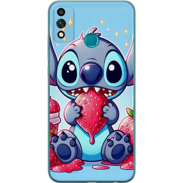 Honor 9X Lite Läpinäkyvä kuori Strawberry Stitch