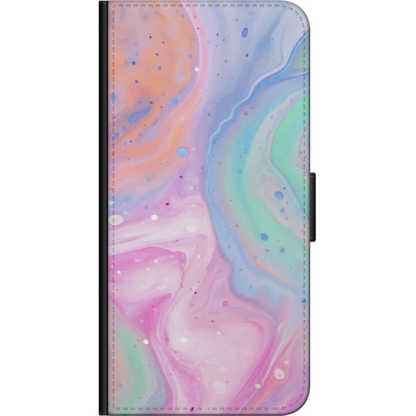 Motorola Moto E7 Lommeboketui Pastellmarmor