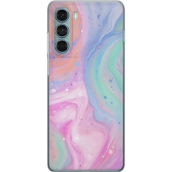 Motorola Moto G200 5G Genomskinligt Skal Pastellmarmor