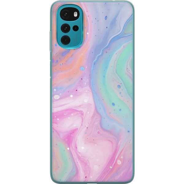 Motorola Moto G22 Gjennomsiktig deksel Pastellmarmor