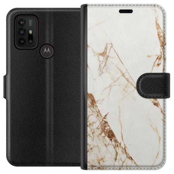 Motorola Moto G30 Tegnebogsetui Hvid marmor
