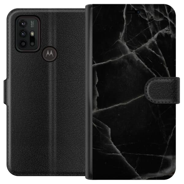 Motorola Moto G30 Lommeboketui Svart marmor