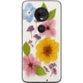 Miniatyrbild 1 av 3: Motorola Moto G7 Genomskinligt Skal Pressade blommor