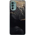 Miniatyrbillede 1 af 3: Motorola Moto G62 5G Gennemsigtig cover Sort guld abstrakt