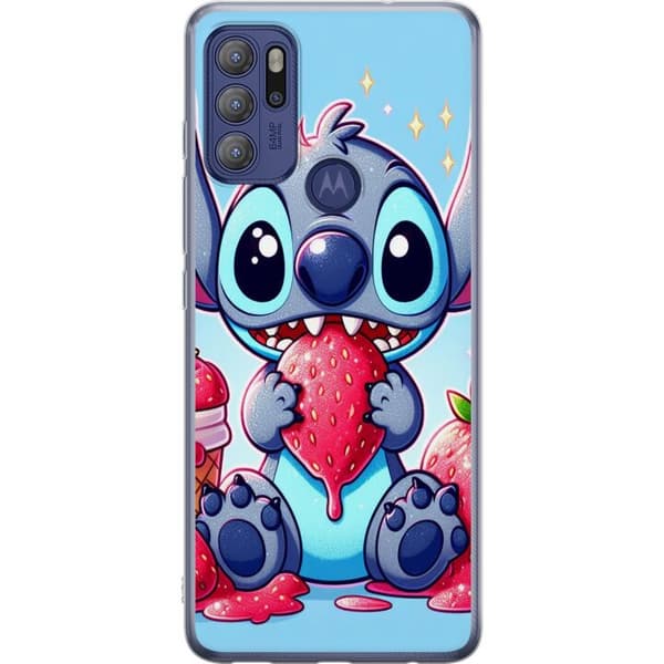Motorola Moto G60S Gjennomsiktig deksel Strawberry Stitch