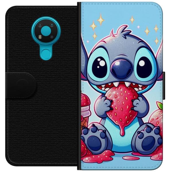 Nokia 3.4 Lompakkokotelo Strawberry Stitch