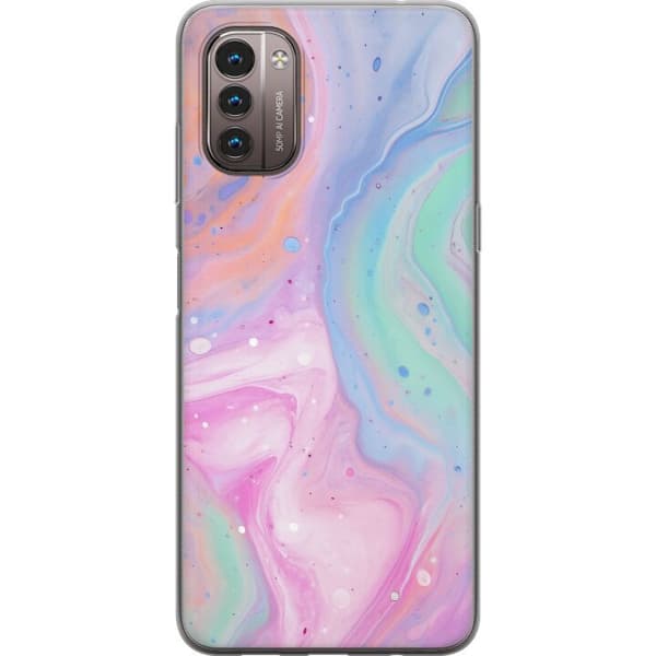 Nokia G21 Gjennomsiktig deksel Pastellmarmor