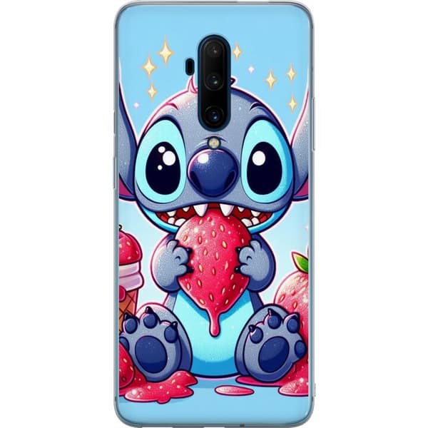 OnePlus 7T Pro Gjennomsiktig deksel Strawberry Stitch