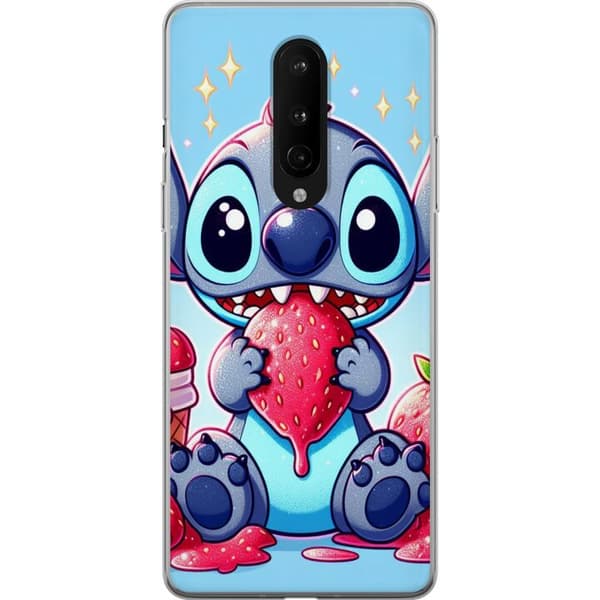 OnePlus 8 Gennemsigtig cover Strawberry Stitch