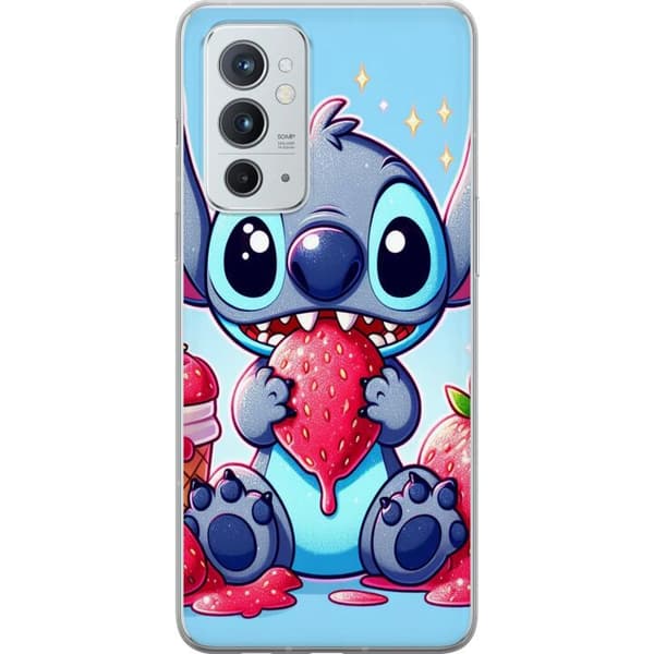 OnePlus 9RT 5G Gjennomsiktig deksel Strawberry Stitch