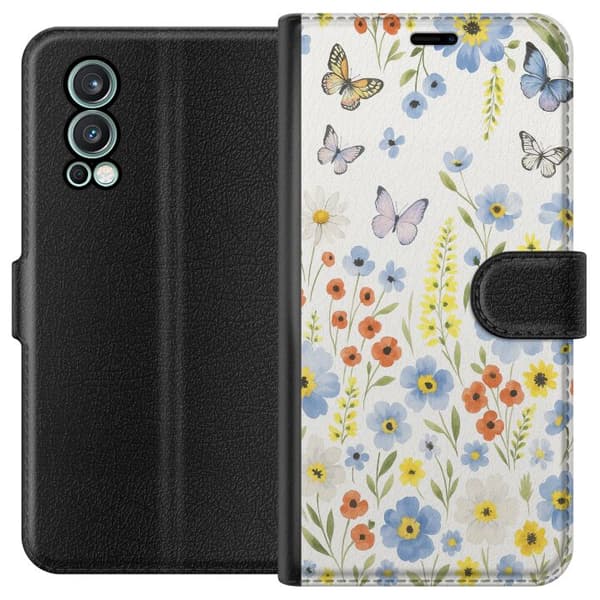 OnePlus Nord 2 5G Lommeboketui Sommerblomster