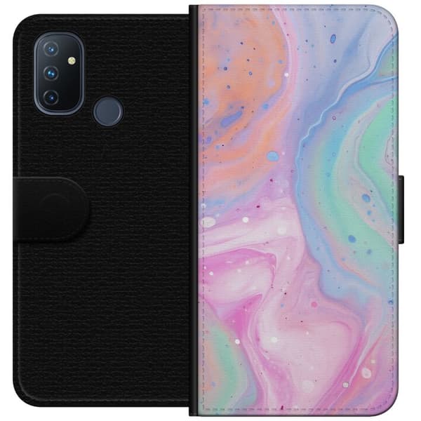 OnePlus Nord N100 Tegnebogsetui Pastelmarmor