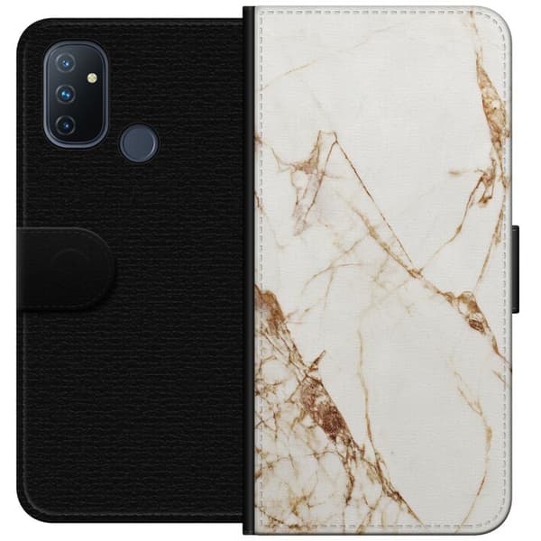 OnePlus Nord N100 Plånboksfodral Vit marmor