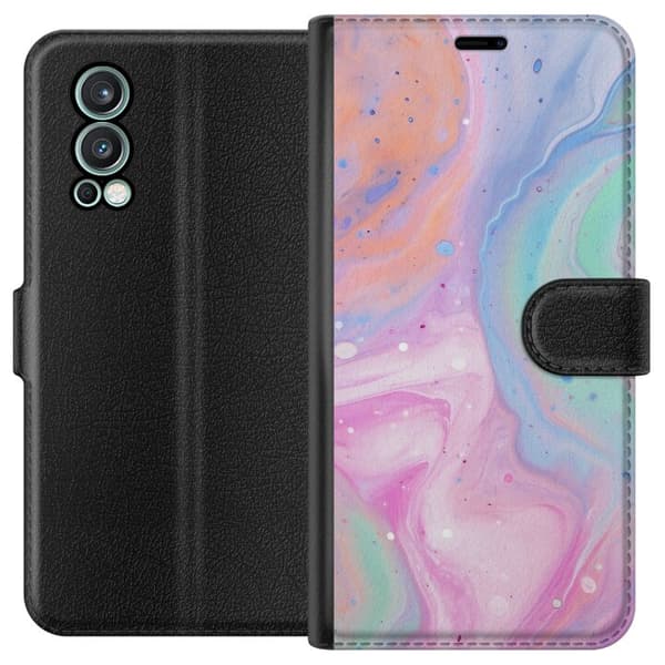 OnePlus Nord 2 5G Lommeboketui Pastellmarmor