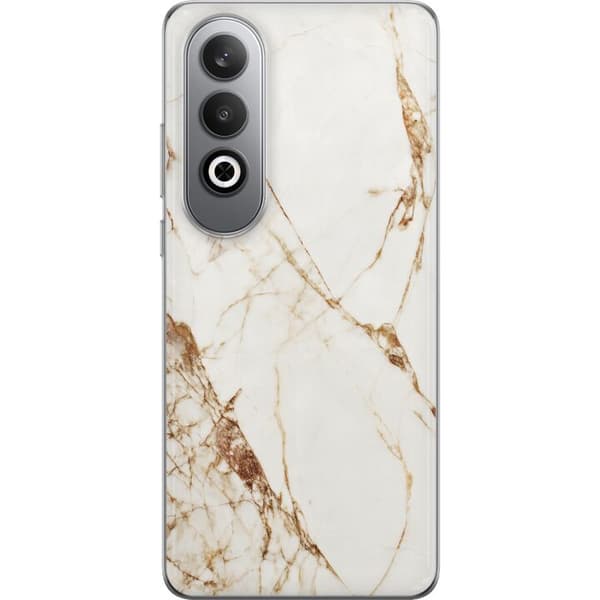 OnePlus Nord CE4 Läpinäkyvä kuori Valkoinen marmori