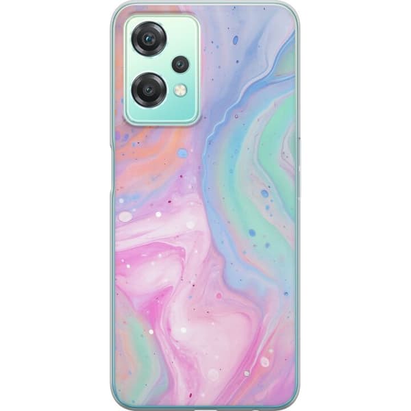 OnePlus Nord CE 2 Lite 5G Gennemsigtig cover Pastelmarmor