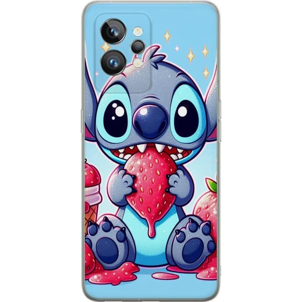 Realme GT2 Pro Läpinäkyvä kuori Strawberry Stitch