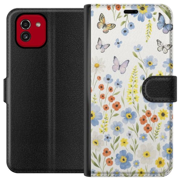 Samsung Galaxy A03 Lommeboketui Sommerblomster