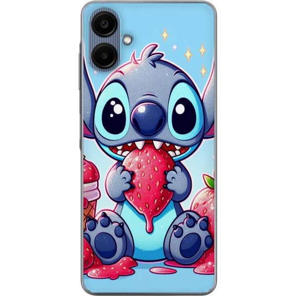 Samsung Galaxy A06 Läpinäkyvä kuori Strawberry Stitch