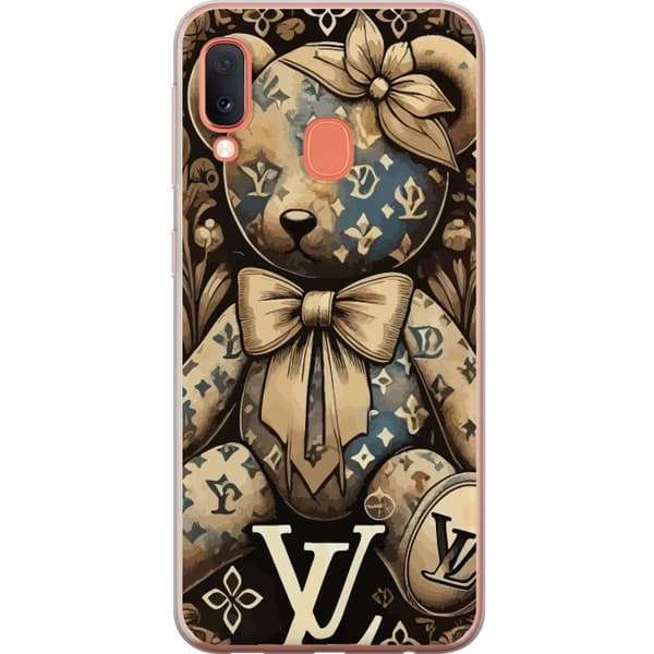 Samsung Galaxy A20e Genomskinligt Skal Teddy Vuitton