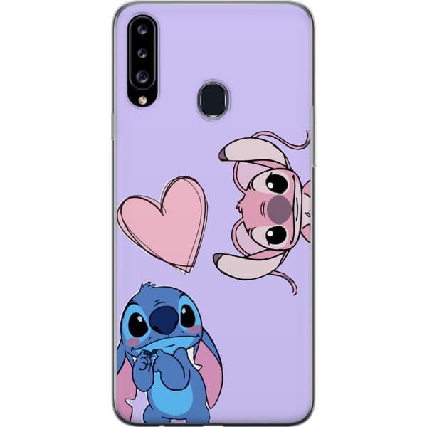 Samsung Galaxy A20s Gennemsigtig cover Stitch Mode