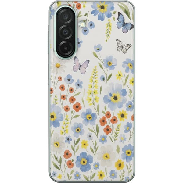 Samsung Galaxy A26 Gennemsigtig cover Sommerblomster