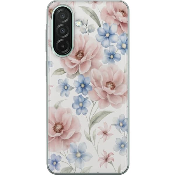 Samsung Galaxy A26 Gjennomsiktig deksel Romantiske blomster