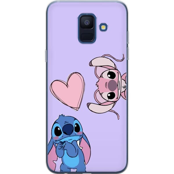 Samsung Galaxy A6 (2018) Genomskinligt Skal Stitch Mode