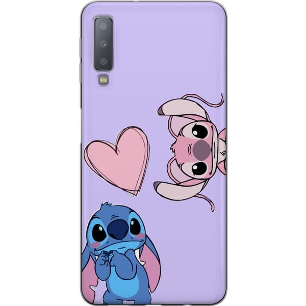 Samsung Galaxy A7 (2018) Läpinäkyvä kuori Stitch Mode