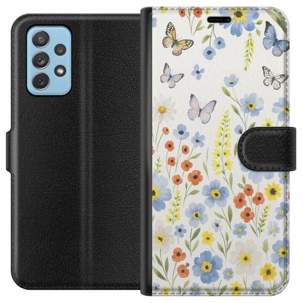 Samsung Galaxy A72 5G Plånboksfodral Sommarblommor