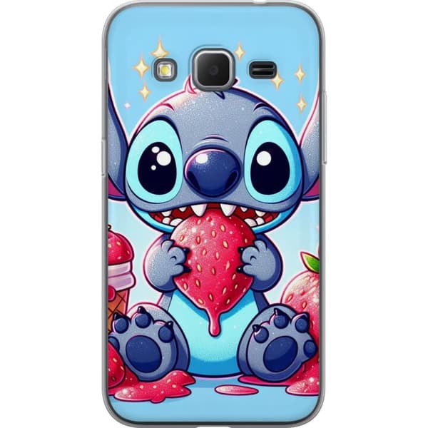 Samsung Galaxy Core Prime Gjennomsiktig deksel Strawberry Stitch