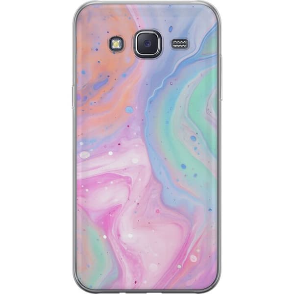 Samsung Galaxy J5 Läpinäkyvä kuori Pastellimarmori