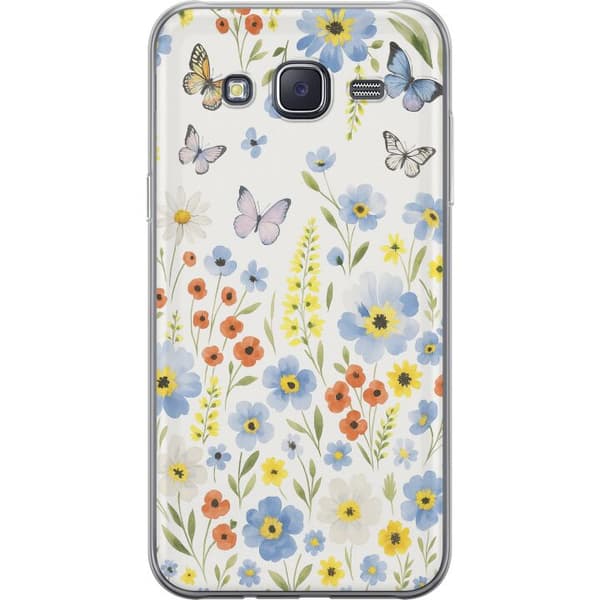Samsung Galaxy J5 Gjennomsiktig deksel Sommerblomster