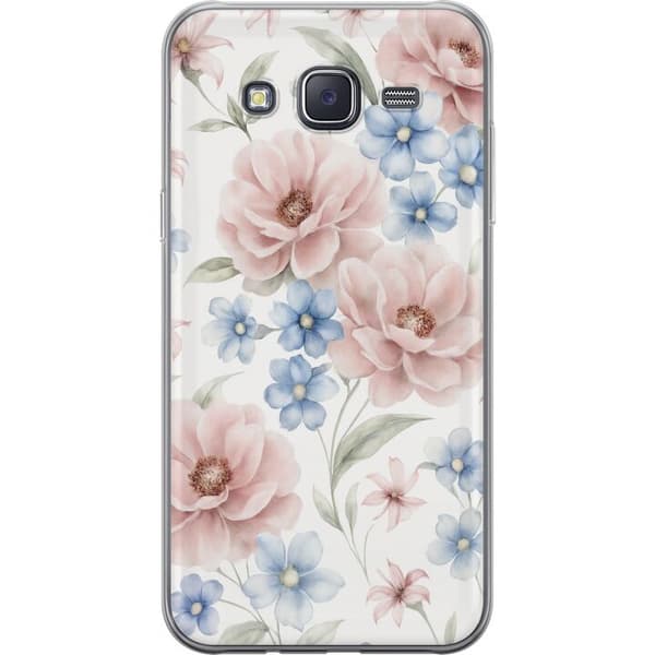 Samsung Galaxy J5 Gjennomsiktig deksel Romantiske blomster