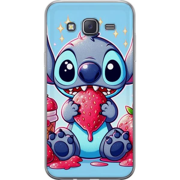 Samsung Galaxy J5 Gjennomsiktig deksel Strawberry Stitch