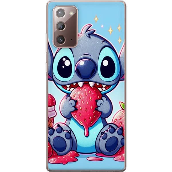 Samsung Galaxy Note20 Gjennomsiktig deksel Strawberry Stitch