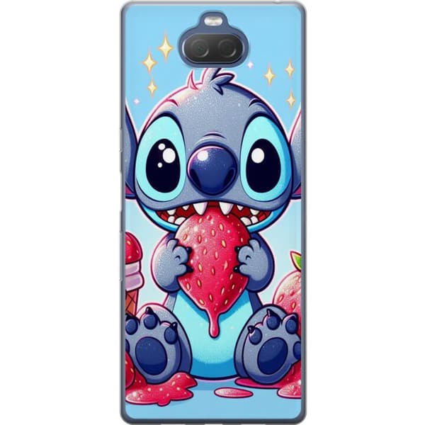 Sony Xperia 10 Plus Gjennomsiktig deksel Strawberry Stitch
