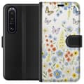 Miniatyrbillede 1 af 3: Sony Xperia 1 III Tegnebogsetui Sommerblomster