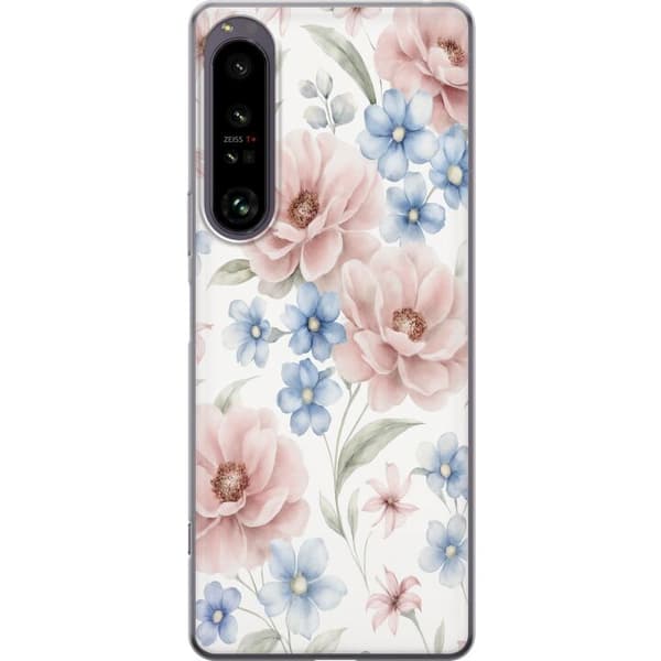Sony Xperia 1 IV Gjennomsiktig deksel Romantiske blomster