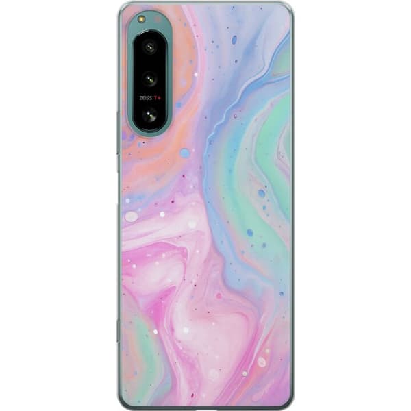 Sony Xperia 5 IV Läpinäkyvä kuori Pastellimarmori
